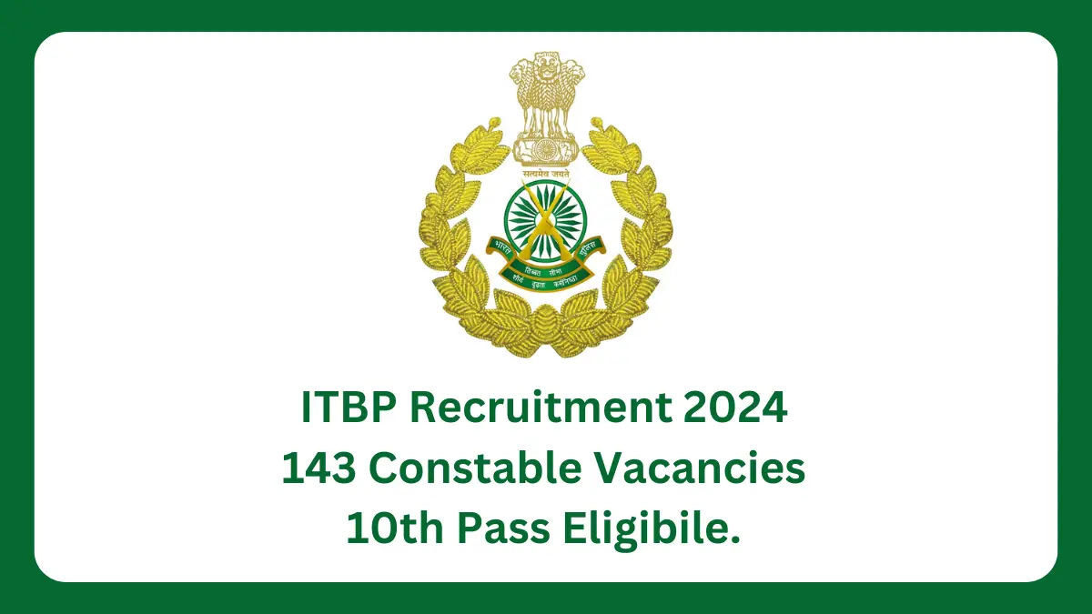 ITBP Recruitment 2024