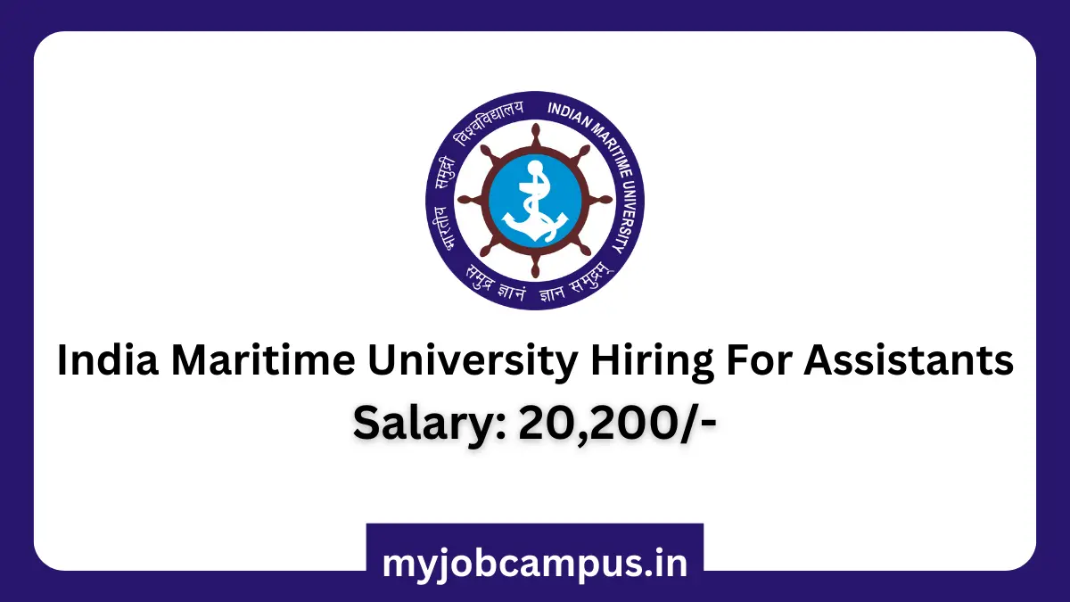 IMU Assistant Recruitment 2024