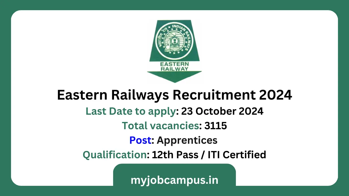Eastern Railways Apprentices Recruitment