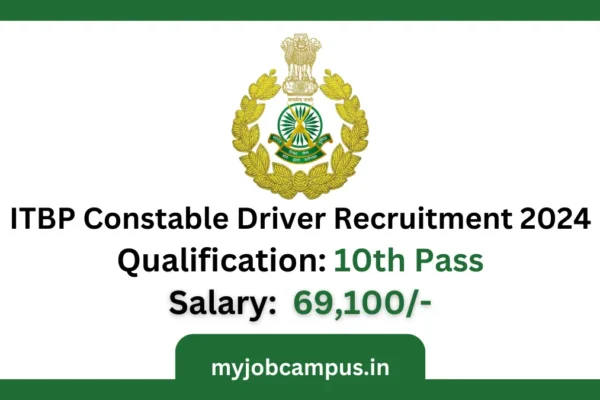 ITBP Constable Driver Recruitment 2024 Notification | Apply now for 545 Posts ITBP Constable Driver