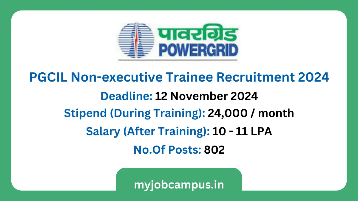 PGCIL Recruitment 2024