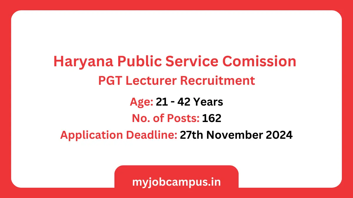 HPSC PGT Vacancy 2024