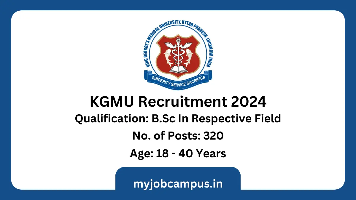 KGMU Recruitment 2024