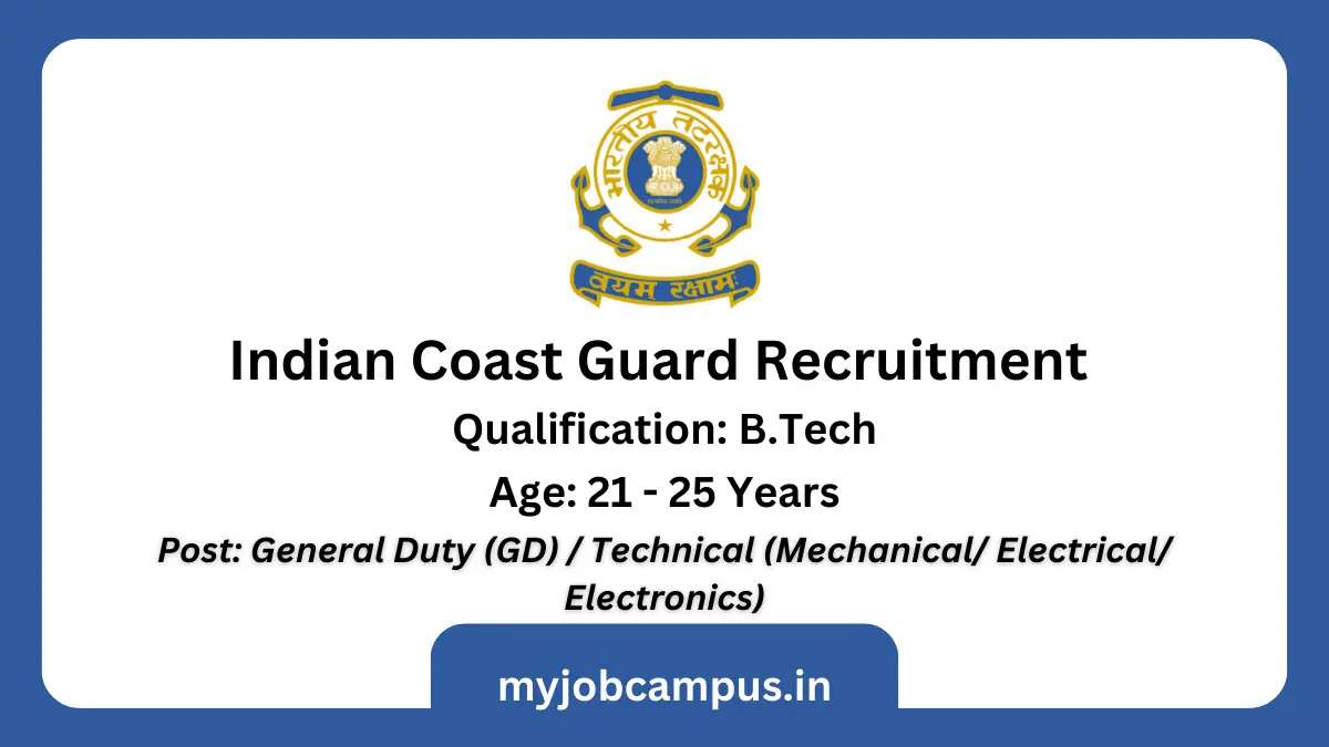 Indian Coast Guard Recruitment
