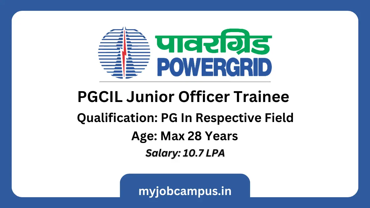 PGCIL Junior Officer Trainee