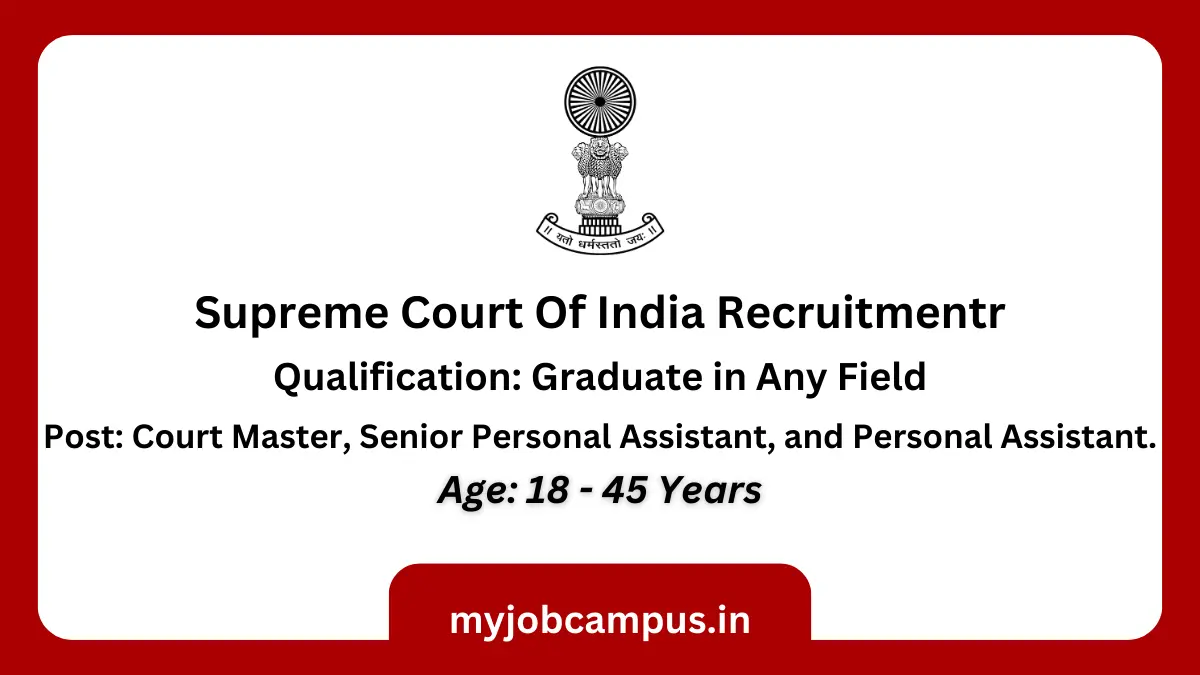 Supreme Court Of India Recruitment