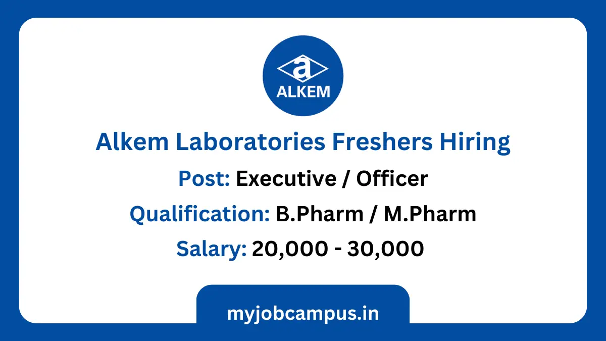 QC / Production Officer Jobs at Alkem Laboratories