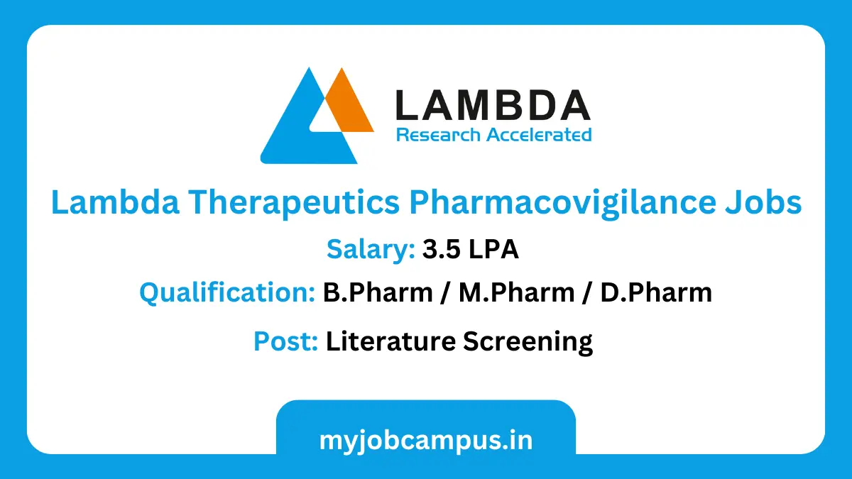 Lambda Pharma Literature Screening Job