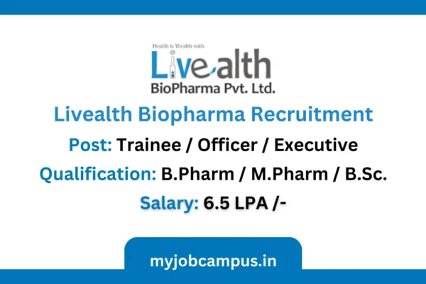 Livealth Biopharma Pharmacovigilance Job