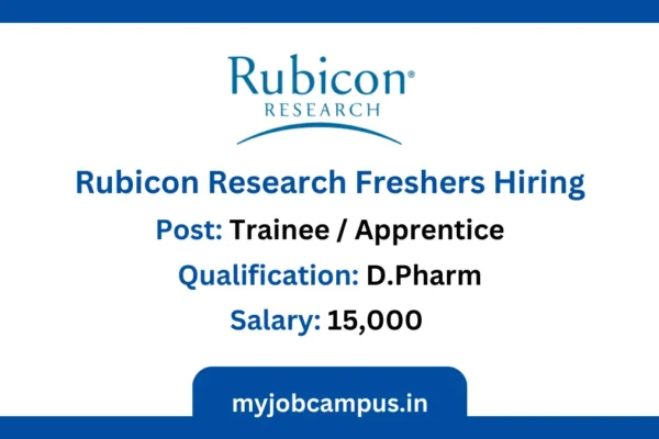 Rubicon Research Freshers Hiring