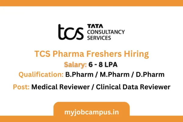 TCS Pharma Jobs