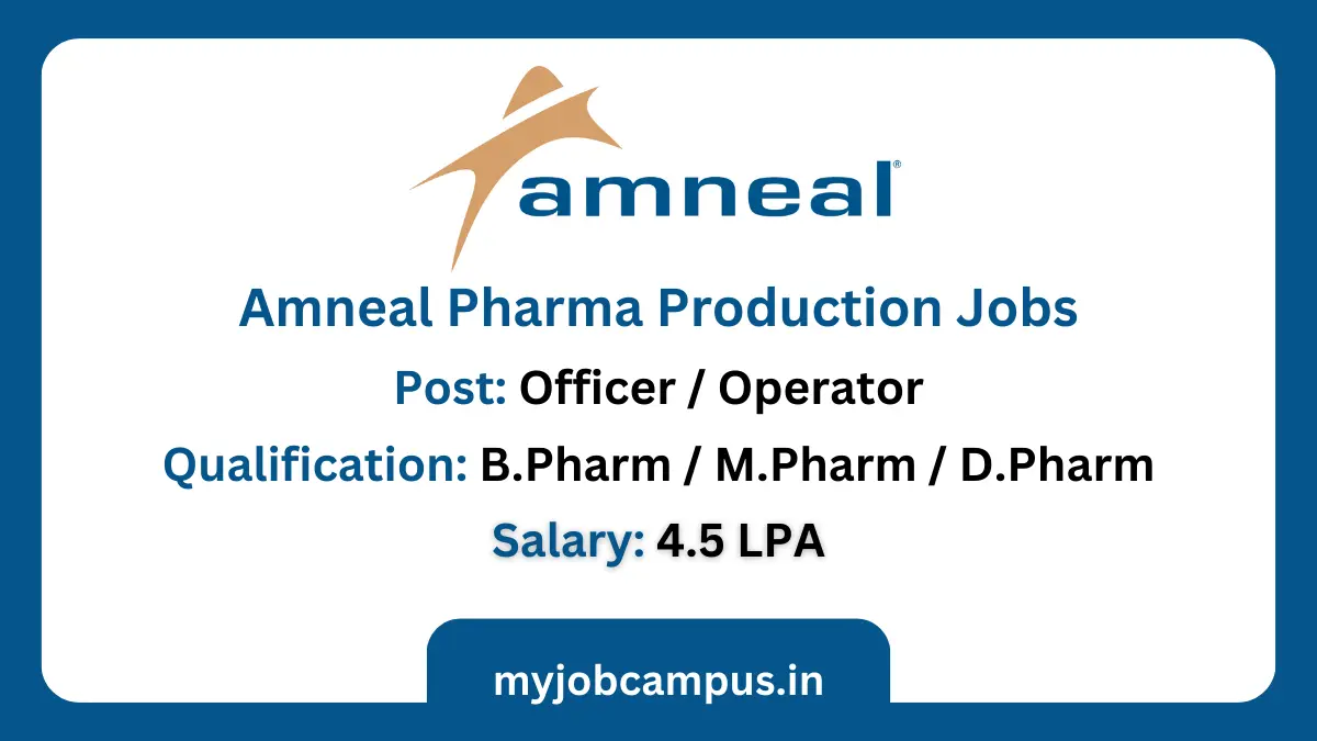 Amneal Pharma Production Jobs
