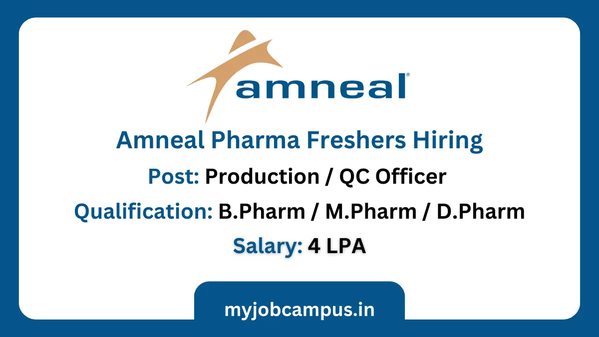 Amneal Pharma Manufacturing Jobs