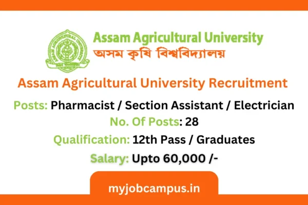 Assam Agricultural University Recruitment