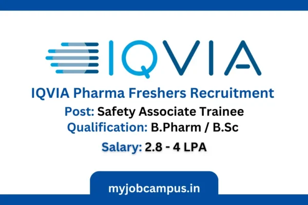 IQVIA Safety Associate Trainee Job