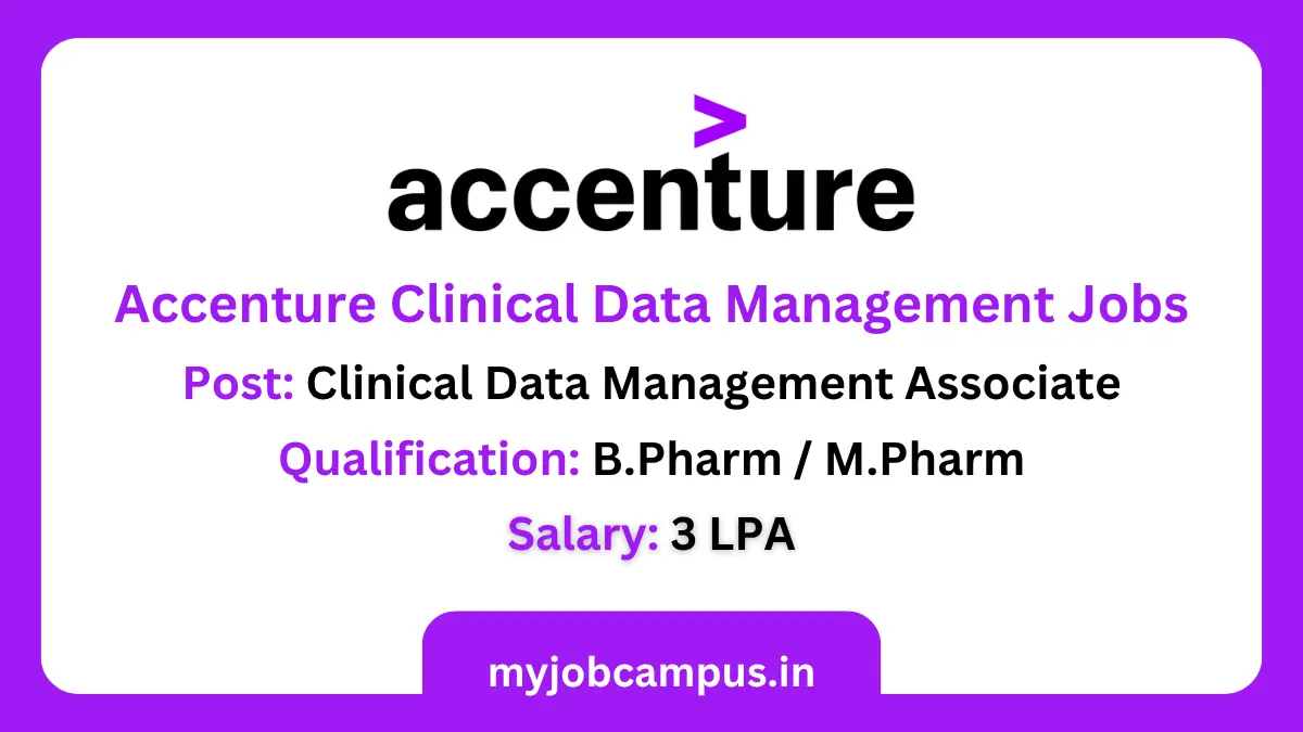 Accenture Clinical Data Management Jobs