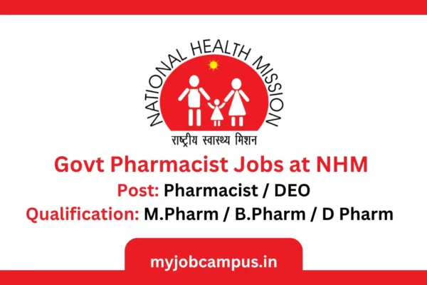 NHM Pharmacists Vacancy
