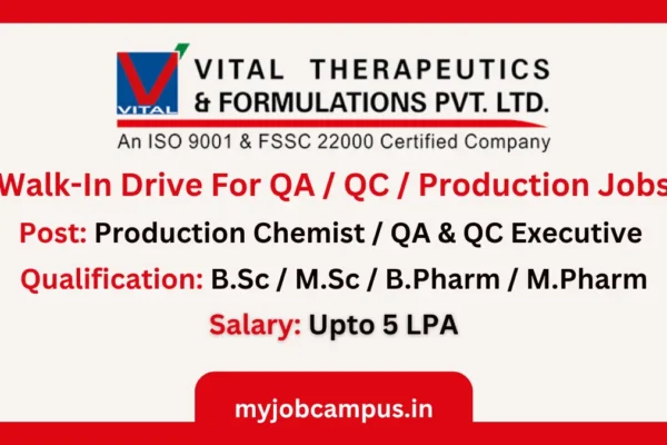Vital Therapeutics QA QC Production Walk-In Drive