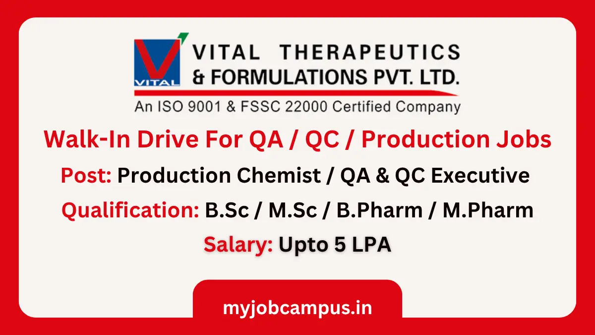 Vital Therapeutics QA QC Production Walk-In Drive