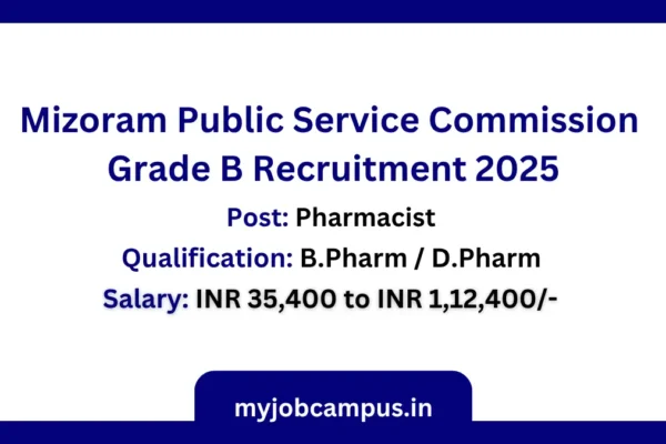 Mizoram Public Service Commission Recruitment 2025