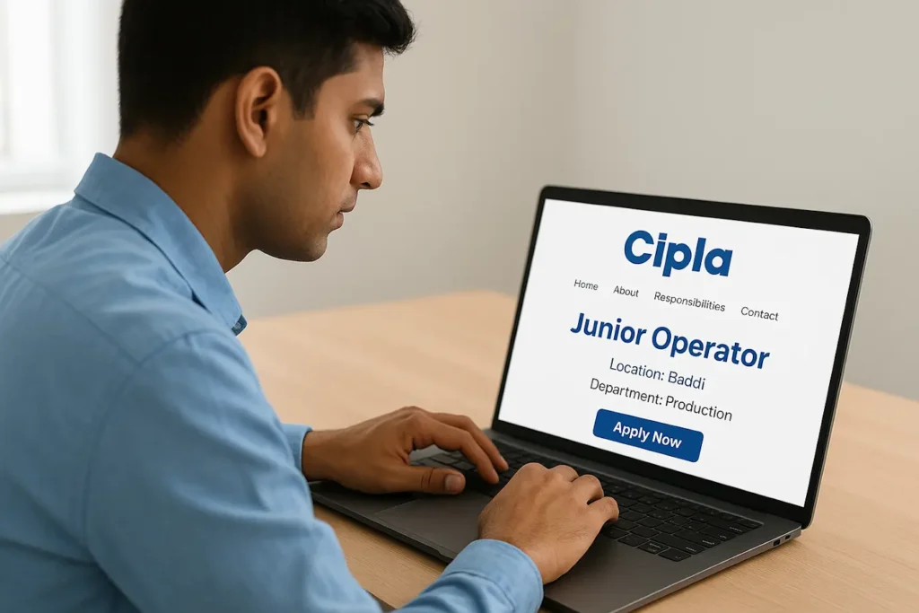 Cipla Pharmaceuticals production operator application process