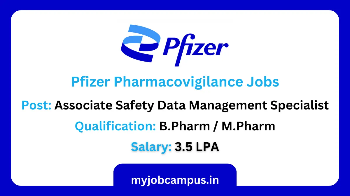 Pfizer Pharmacovigilance Jobs