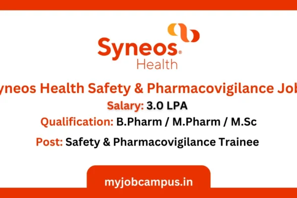 Syneos Health Safety & Pharmacovigilance Trainee Job