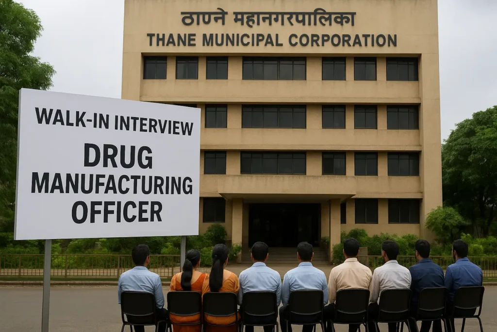 Thane Municipal Coroporation Drug Manufacturing Officer Walk-In Interview
