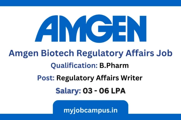 Amgen Biotech Regulatory Affairs Job