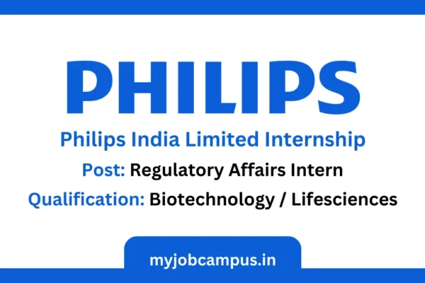 Philips India Limited Regulatory Affairs Internship