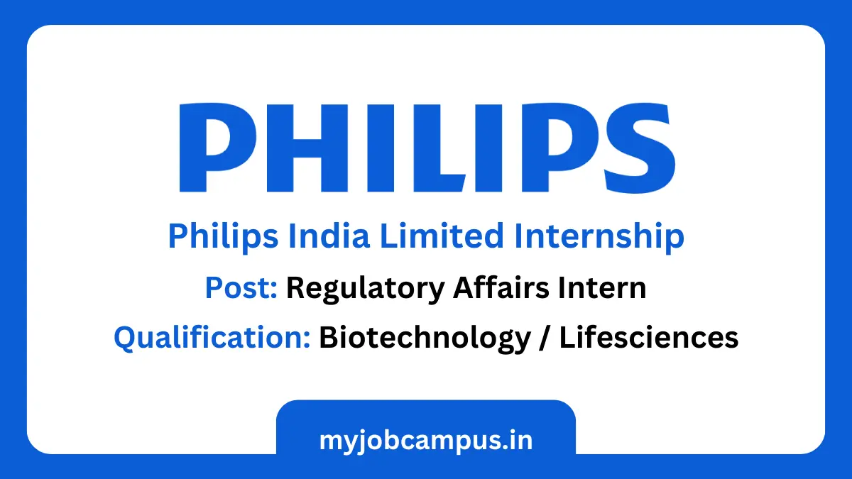Philips India Limited Regulatory Affairs Internship